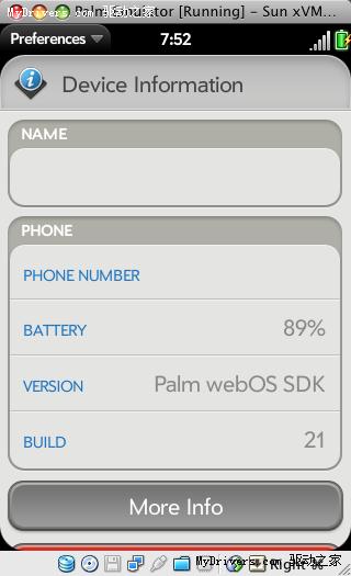 Palm Pre智能手机操作系统WebOS曝光